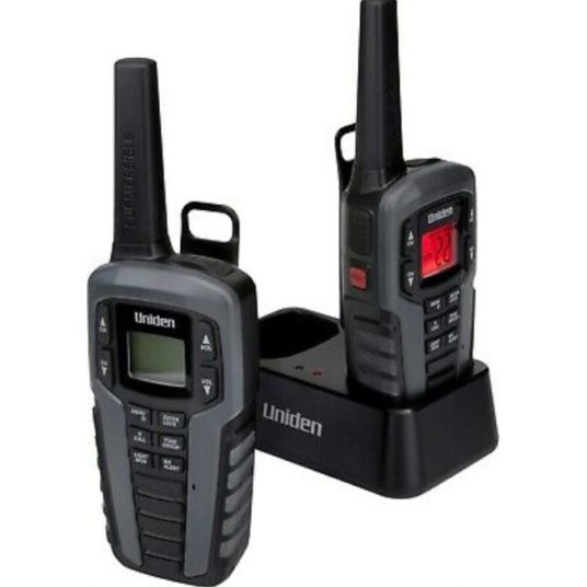 Uniden 2-way radio walkie talkies for $81, free shipping