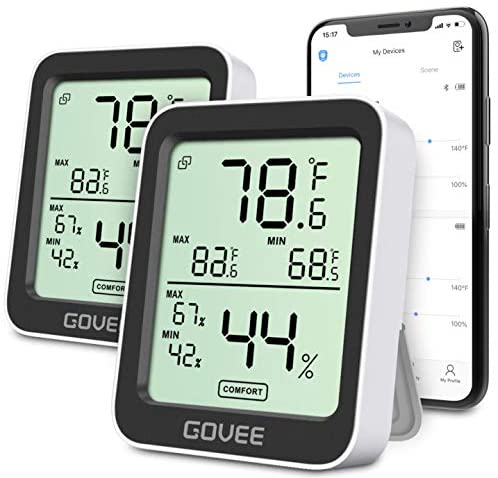 Prime members: 2-pack Govee Bluetooth temperature & humidity monitors $16