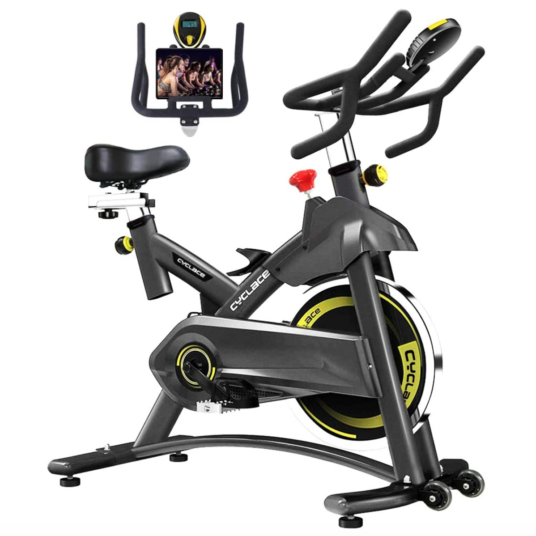 Prime members: Cyclase indoor cycling bike with tablet holder & LCD monitor for $276