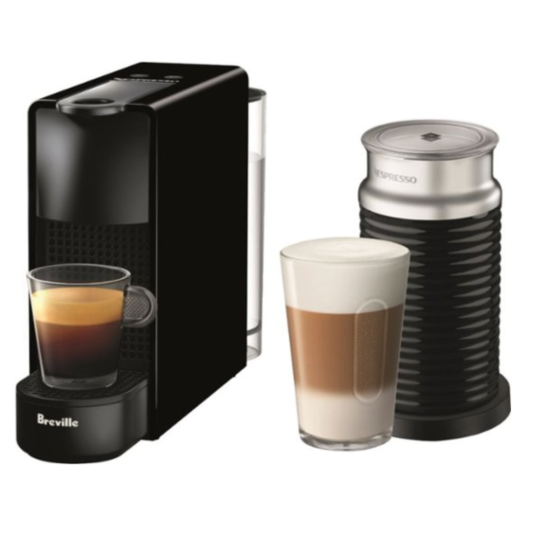 Breville Nespresso Essenza mini espresso machine with Aeroccino milk frother for $100
