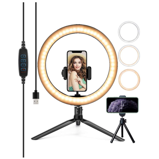 Prime members: LED ring lights with stand from $10