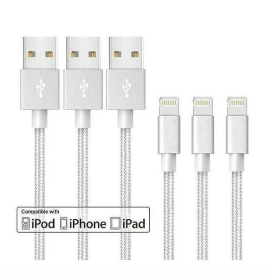 6-pack Apple MFi 10-foot cables for $3 each, free shipping