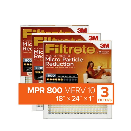 3-pack Filtrete Allergen Defense air filters for $16
