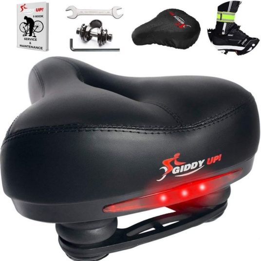 Today only: Giddy Up! memory foam bike seat for $20