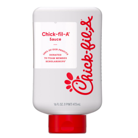 16-oz. Chick-fil-A sauce for $4, free store pickup