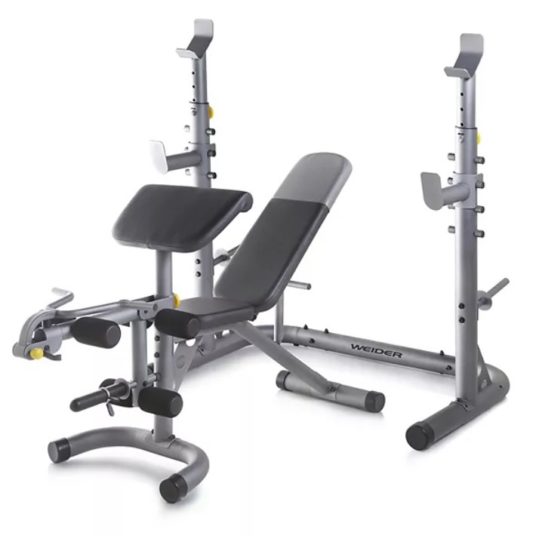 Weider Olympic workout bench with squat rack + $40 Kohl’s Cash for $200