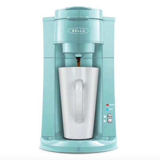 Bella K-cup dual brew single serve coffee maker for $40 - Clark Deals