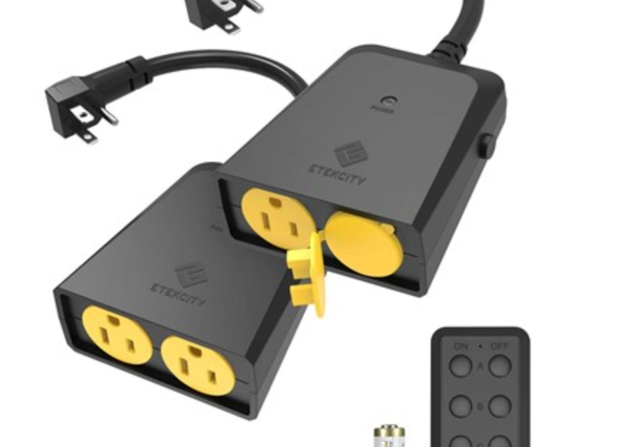Today only: 2-pack Etekcity outdoor remote control outlet for $16