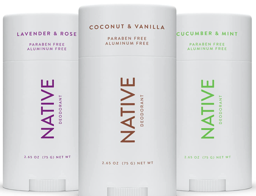 Today only: 3-pack of Native deodorant starting at $25