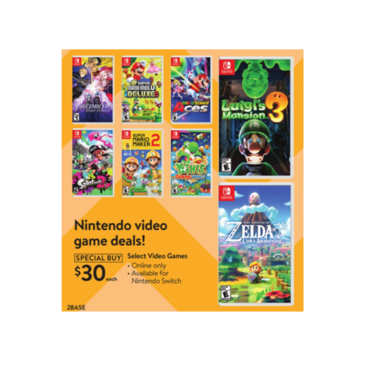 Nintendo Switch games for $30