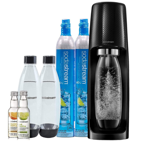 Today only: SodaStream Fizzi one touch sparkling water maker bundle for $110