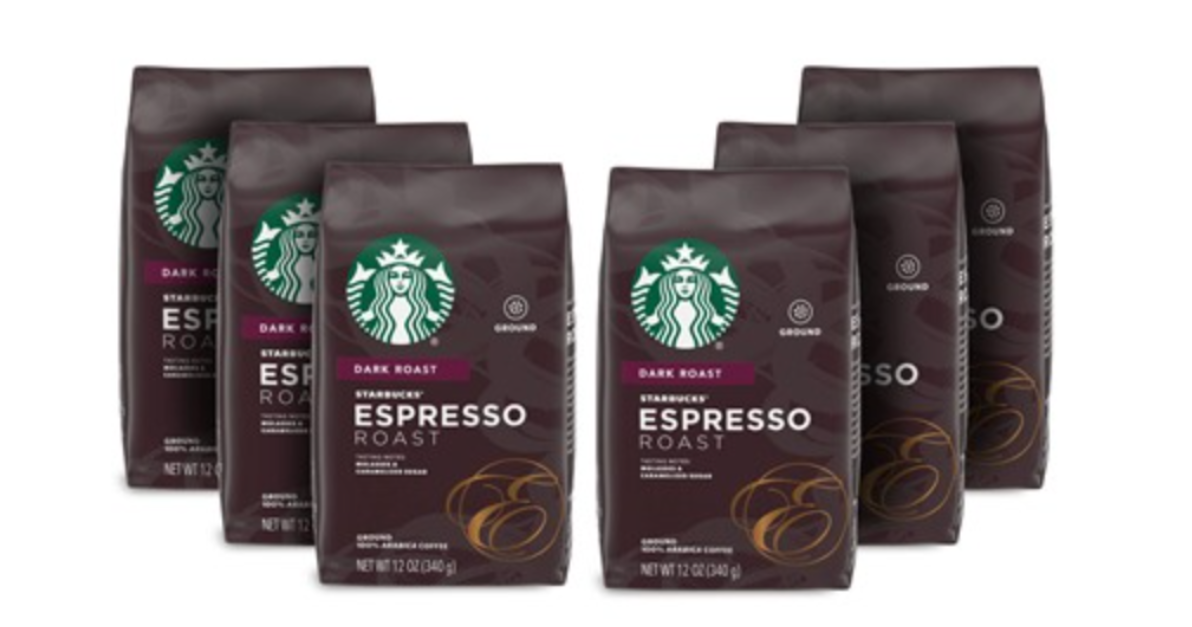 Today only: 6-pack of Starbucks ground coffee from $30