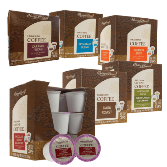 Today only: 108-pack of Harry & David mixed flavor coffee cups for $37 shipped