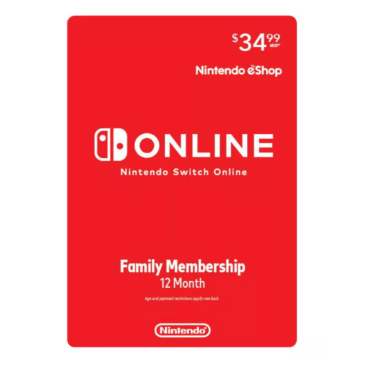 12-month Nintendo Switch Family membership for $20