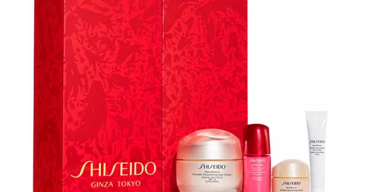 Shiseido 4-piece Benefiance Smooth Skin Sensations gift set for $45