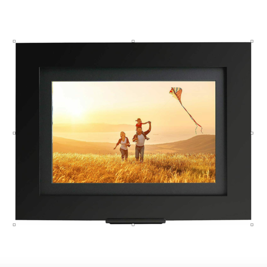 Brookstone PhotoShare Friends & Family 8″ Wi-Fi digital photo frame for $60