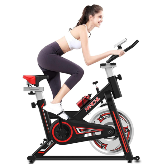 Hapichil stationary exercise bike with LCD display for $150
