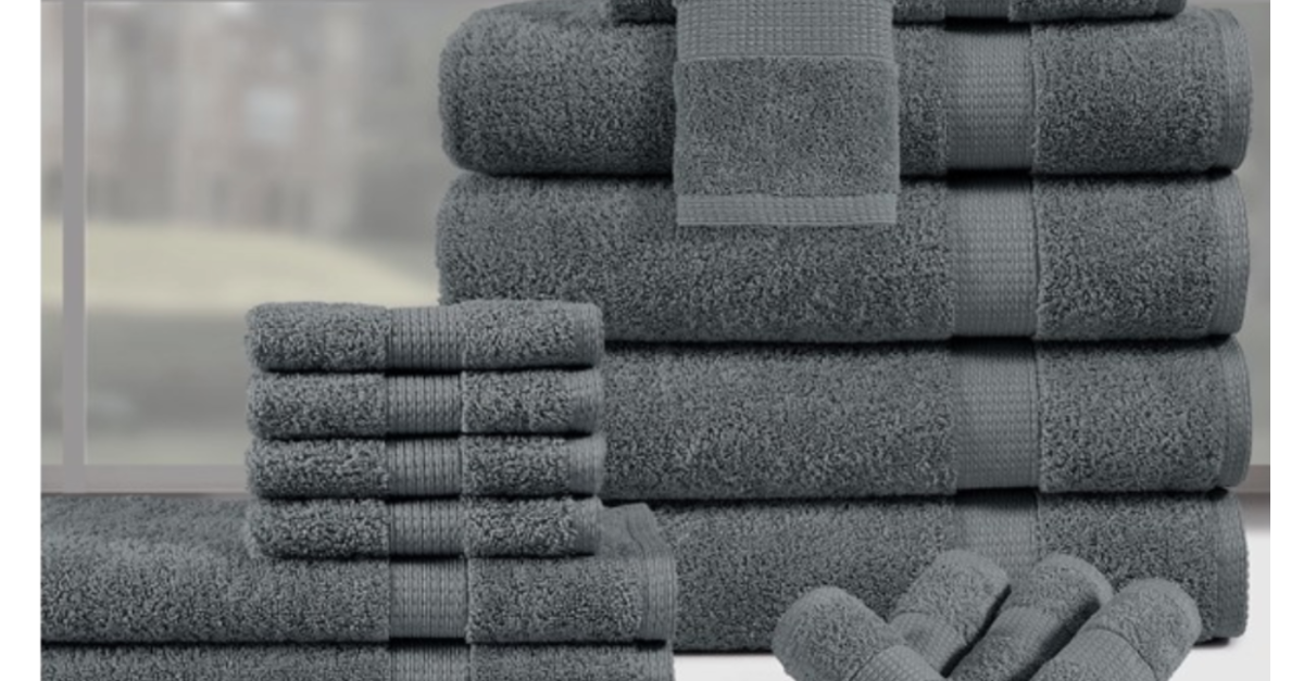 Today only: Homespun Global 18-piece towel set for $40