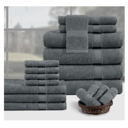 Today only: Homespun Global 18-piece towel set for $40