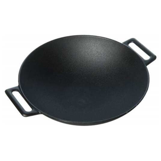 Jim Beam 12” pre-seasoned cast iron grilling wok for $20