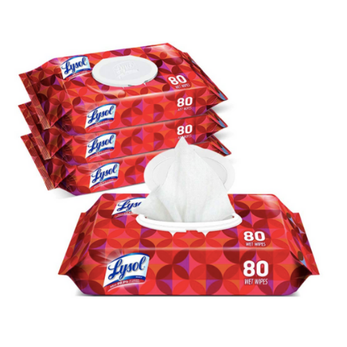 320-count Lysol Handi-Pack disinfecting wipes for $15