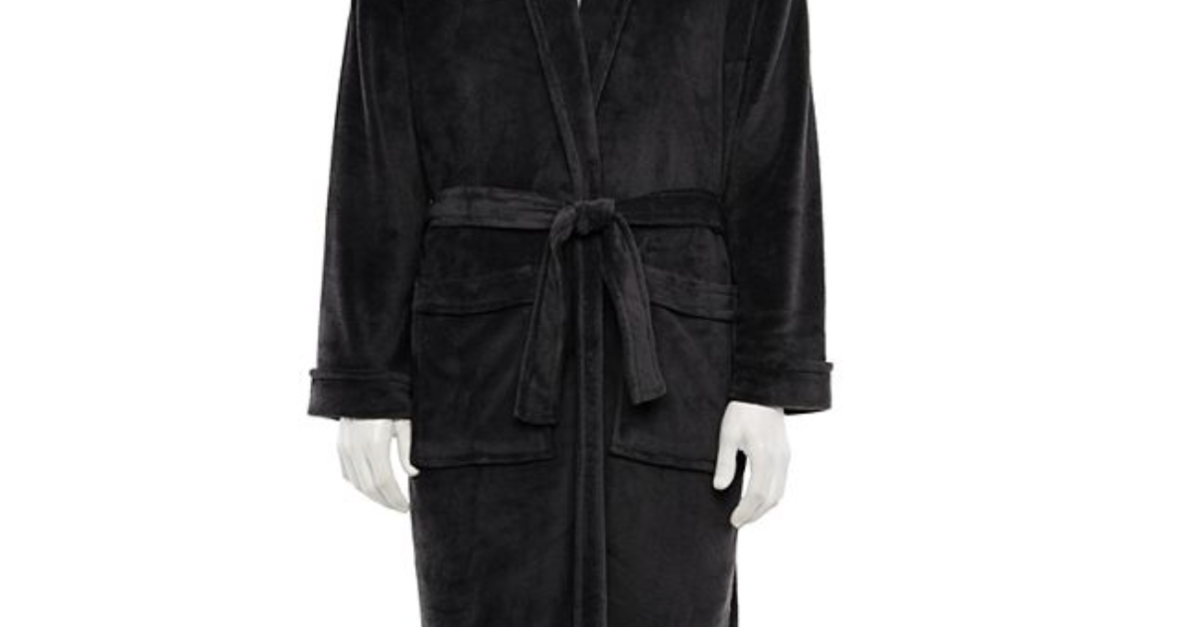 Men’s Croft & Barrow plush robe for $19, free store pickup