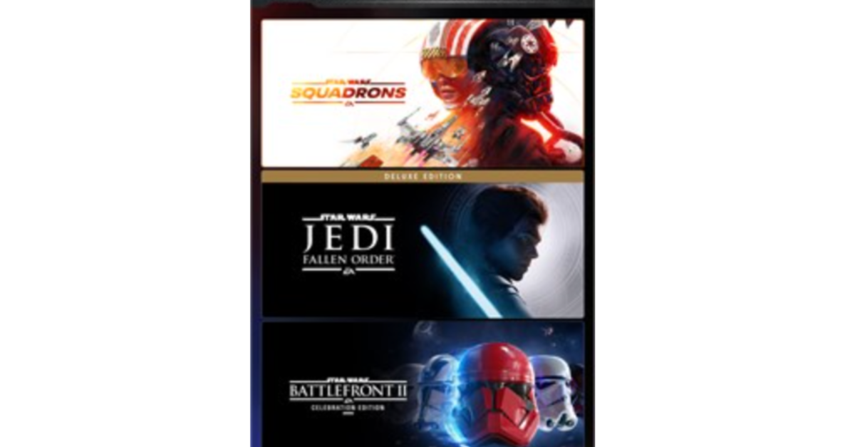 Star Wars: Squadrons, Jedi: Fallen Order and Battlefront II: Celebration Edition for $40