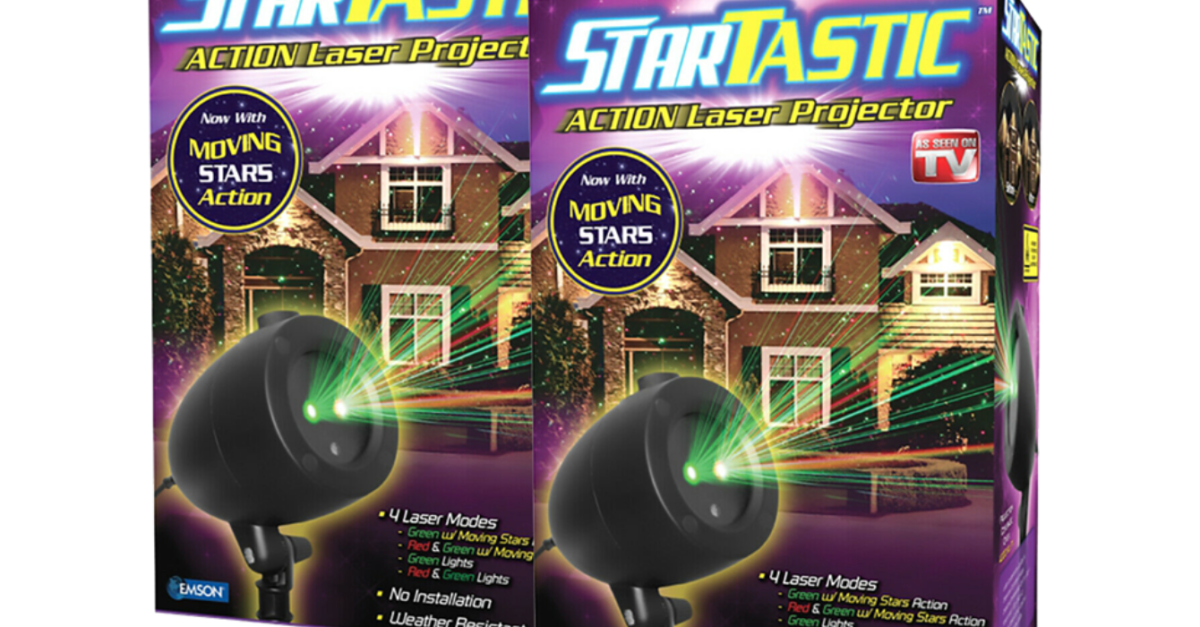 2-pack Startastic Dancing Holiday Christmas Laser Light Show for $40