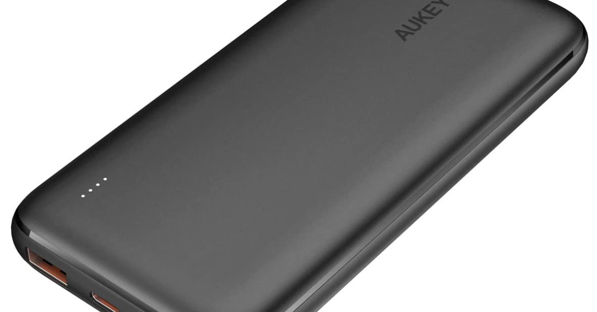 Aukey 10,000mAh tri-output portable charger for $14