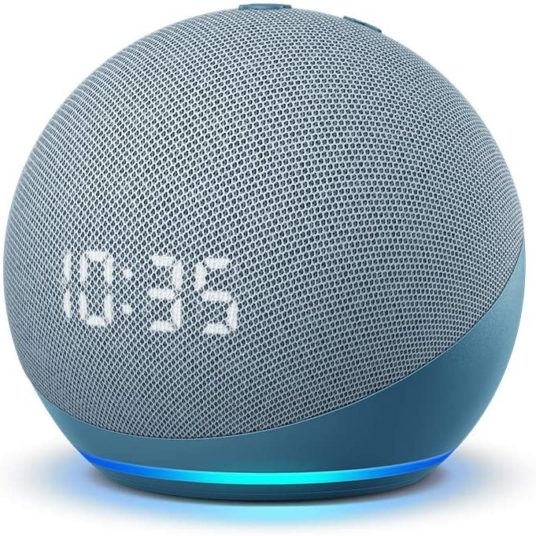 Amazon Echo Dot 4th gen smart speaker with clock for $35