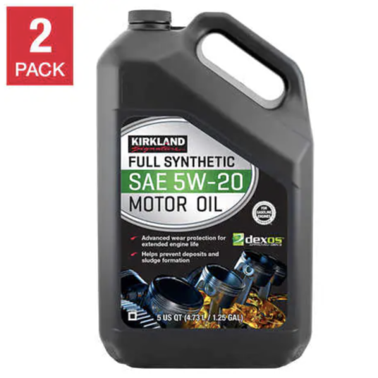 Costco members: 2-pack of 5-quart Kirkland Signature full synthetic motor oil for $32