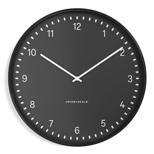 Union & Scale Essentials 15″ wall clock for $13