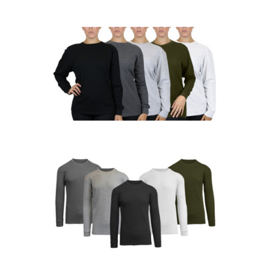 Men’s & women’s 5-pack thermals for $27