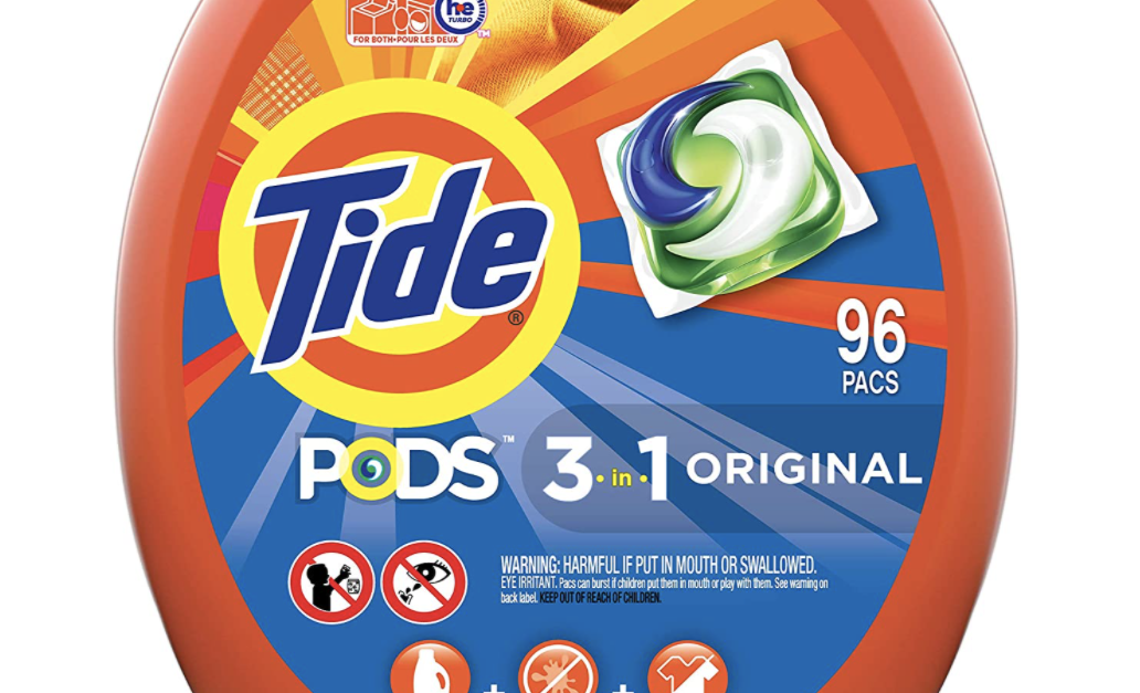 96-count Tide detergent pods for $16 at Amazon