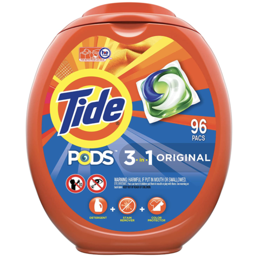 96-count Tide detergent pods for $16 at Amazon