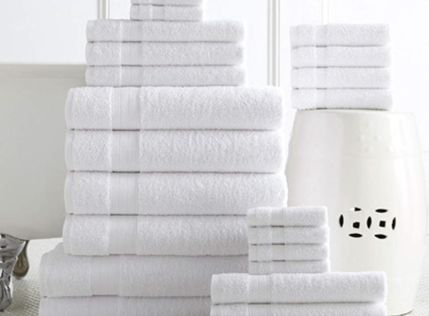 Today only: Affinity Linens luxury 100% plush cotton 24pc bath towel set for $50
