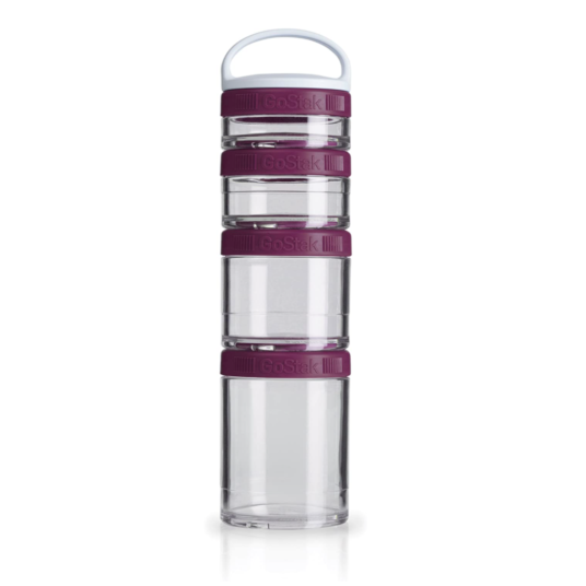 4-piece BlenderBottle GoStak Twist n’ Lock storage jars for $6