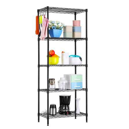 Today only: WayHope 5-tier adjustable wire metal shelving for $35
