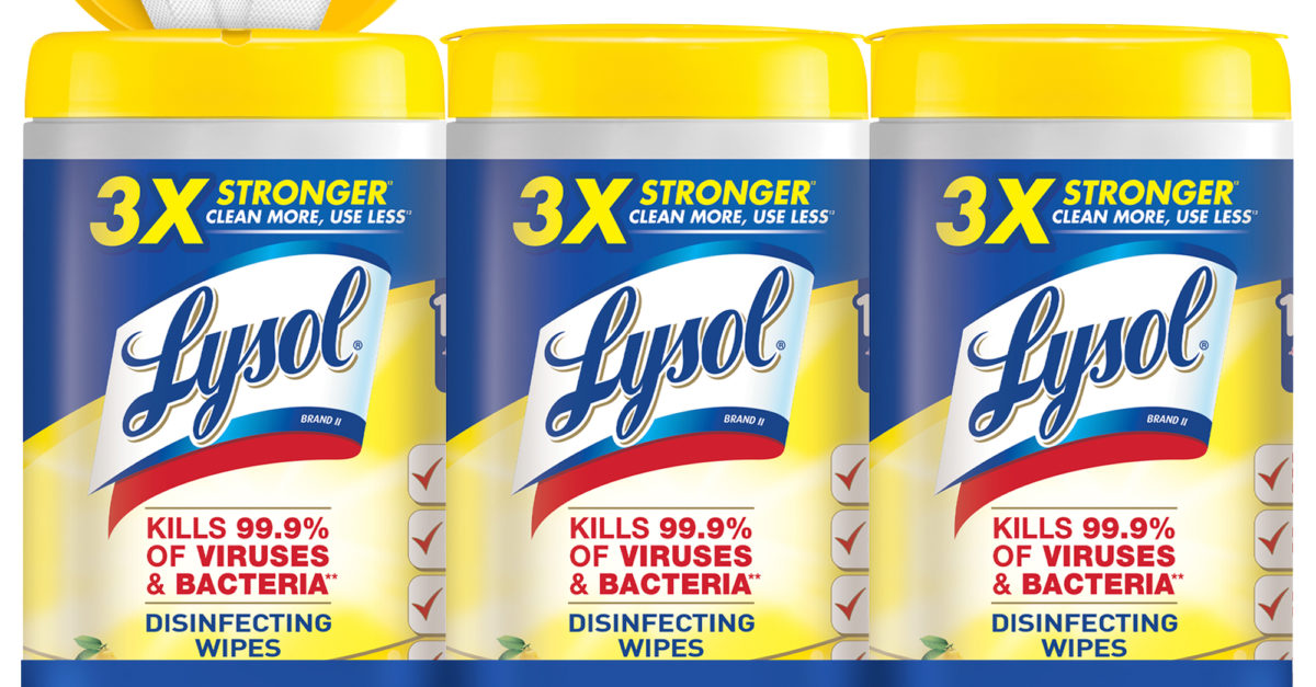 240-count Lysol disinfecting wipes for $6
