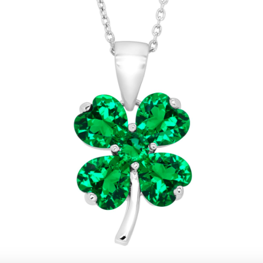 Shamrock clover pendant in sterling silver for $20, free shipping