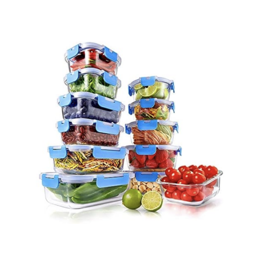 Prime members: 24-piece set of NutriChef glass food storage containers for $20