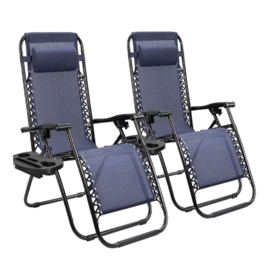 Today only: 2 ZMZ Global zero gravity lounge chairs for $100