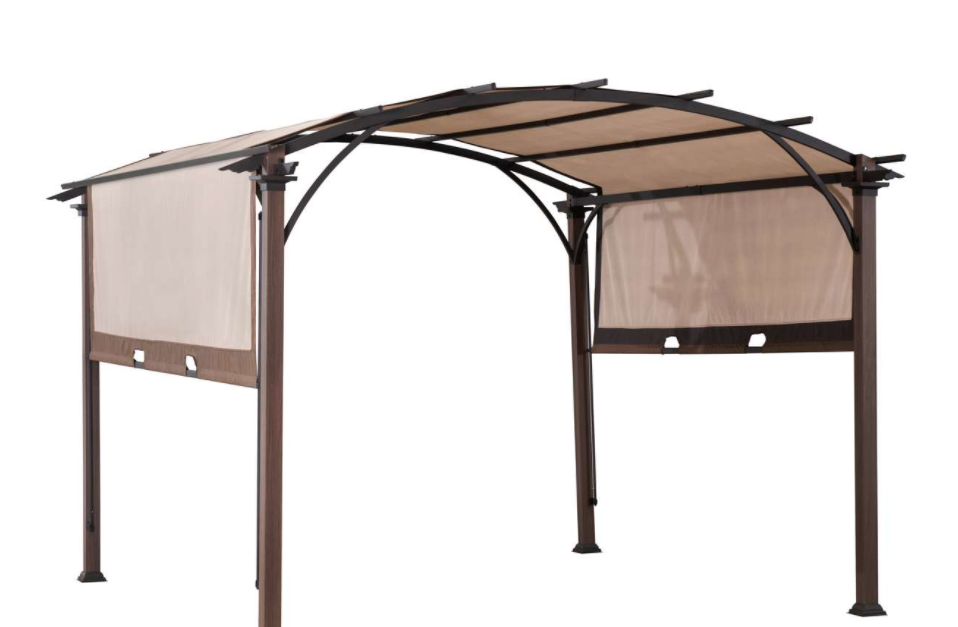 Living Accents fabric arched 10×10 pergola for $350