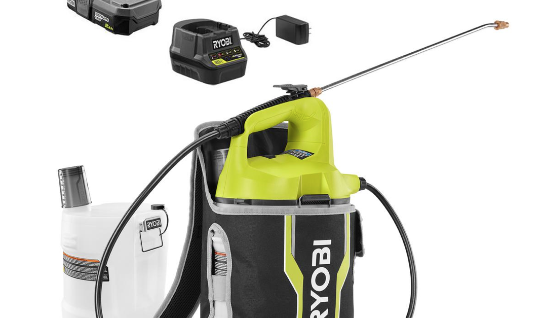 Ryobi ONE+ 18-volt cordless 2-gallon chemical sprayer with extra tank for $119