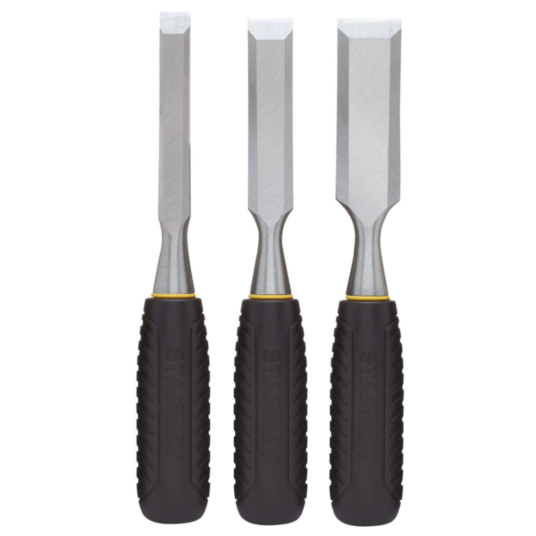 3-pack Stanley 150 series forged steel wood chisel set for $5