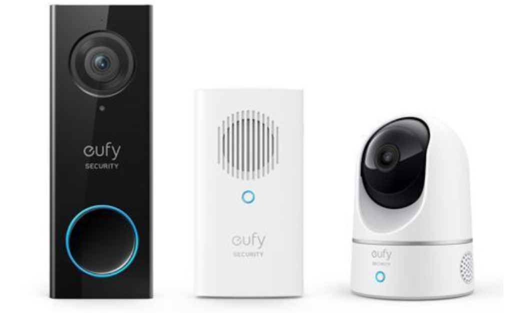 Today only: eufy video doorbell + indoor cam pan & tilt bundle for $120