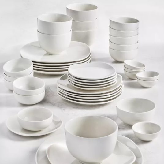 42-piece Tabletops Unlimited dinnerware sets for $40, free shipping