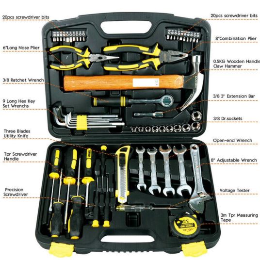 61-piece general homeowner hand tool kit for $33