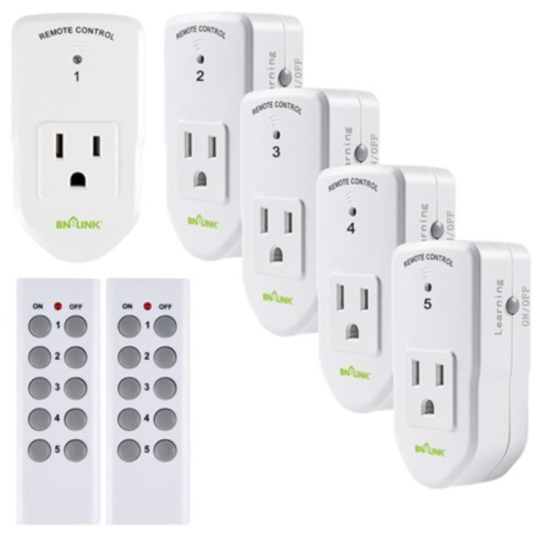 Today only: 5-pack BN-LINK wireless remote control outlets for $19