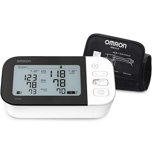 Omron Wireless upper arm blood pressure monitor, 7 Series for $45